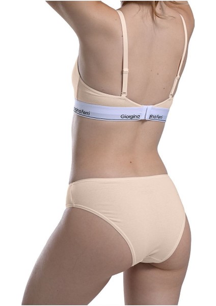 Likralı 6'Lı Kutu Premium Slip Külot Laura G-006 H