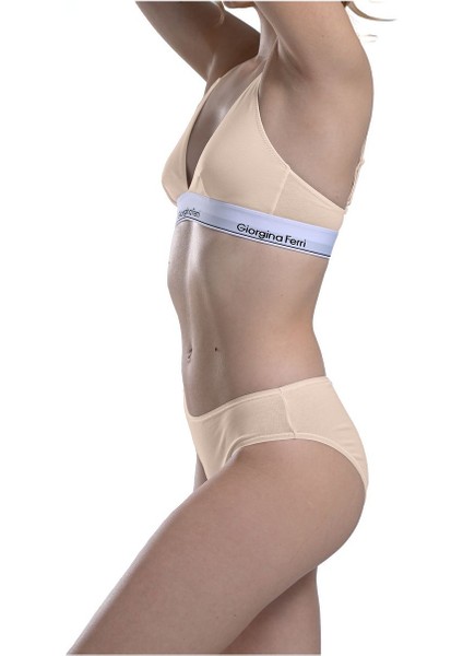 Likralı 6'Lı Kutu Premium Slip Külot Laura G-006 H