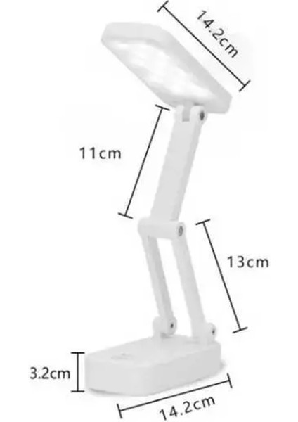 Şarj Edilebilir Led Masa Lambası - 3 Farklı Aydınlatma Modu, Katlanabilir Ve Taşınabilir Tasarım, Göz Yormayan Işık, Şık Ve Pratik Çözüm!