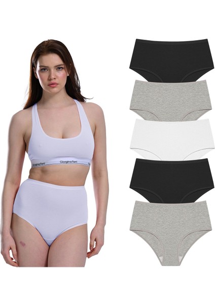 Likralı 5'Li Kutu Yüksek Bel Külot Berry G-007 A fiyatları