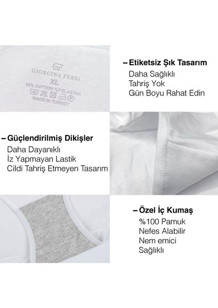Likralı 6'Lı Kutu Bato Külot Amelıa G-008 G indirimleri