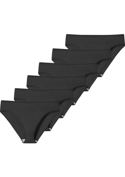 Likralı 6'Lı Kutu Premium Slip Külot Laura G-006 E