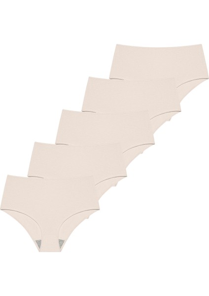 Likralı 5'Li Kutu Yüksek Bel Külot Berry G-007 H