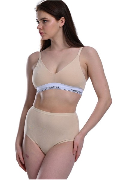 Likralı 5'Li Kutu Yüksek Bel Külot Berry G-007 H modelleri