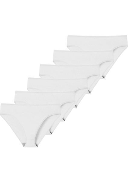 Likralı 6'Lı Kutu Premium Slip Külot Laura G-006 F