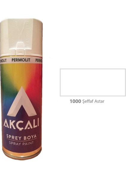 Akrilik Sprey Şeffaf Genel Yüzey Astarı 400 ml - 1000