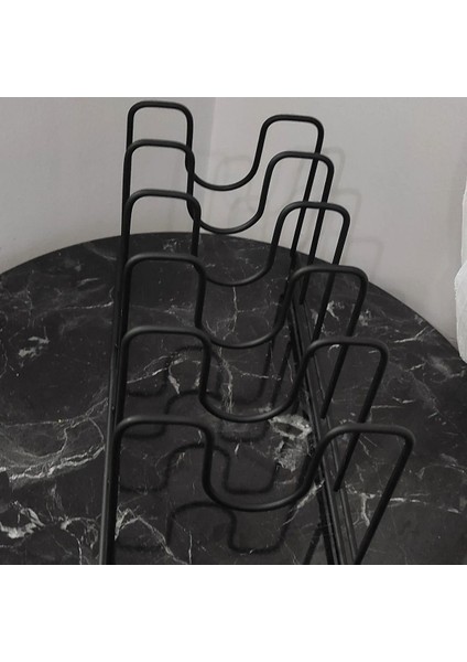 Mutfak Metal Siyah Tava ve Tencere Kapağı Düzenleyici Tava Organizeri Siyah 1 Parça Metal fiyatları