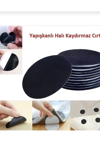 Pratik 20 Adet Halı Kilim Minder Nevresim Örtü Kaydırmaz Cırt Bant Seti Yapışkanlı Halı Kaydırmaz