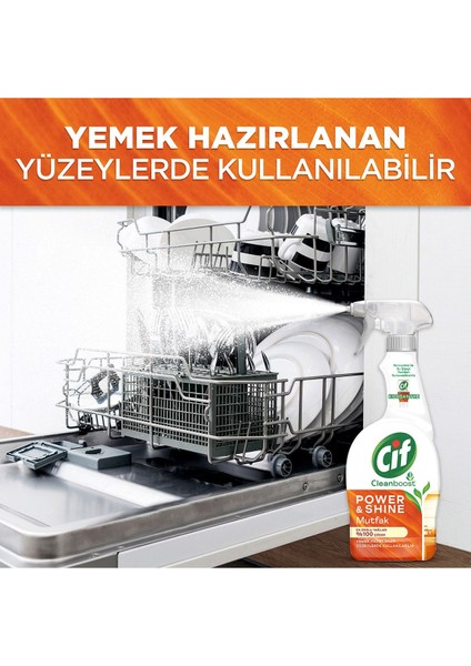 Sprey Temizleyici Power Shine Banyo 750ML 1ADET Sprey Power Shine Mutfak 750ML 1ADET