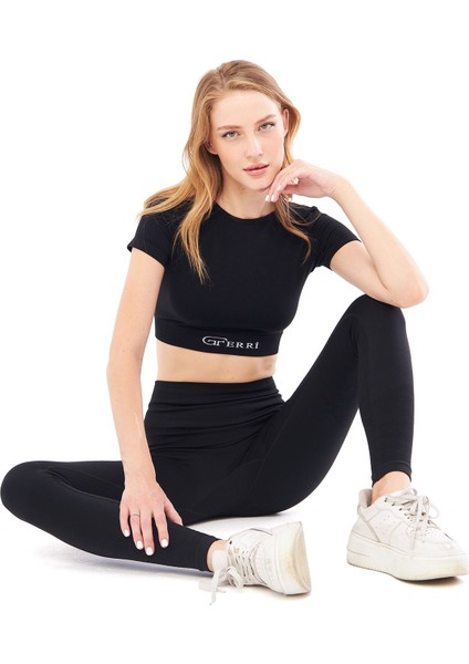 Yumuşak Dokulu, Esnek Yoga, Koşu, Spor ve Günlük Crop Top Mila