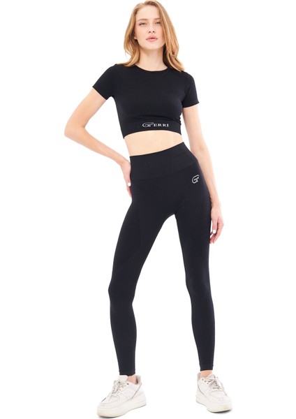 Yumuşak Dokulu, Esnek Yoga, Koşu, Spor ve Günlük Crop Top Mila