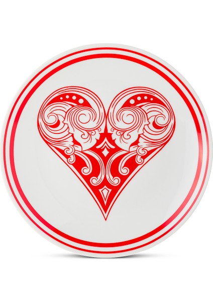 SU-19T Kupa Iskambil Kağıdı Figürlü Tabak