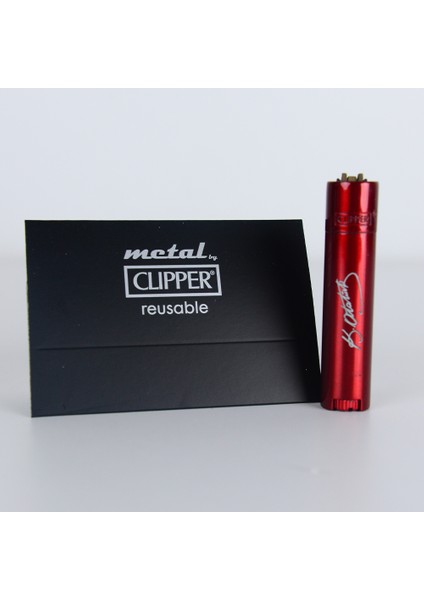 Clipper Full Metal Lisanslı Ürün Kartlı Metal Çakmak