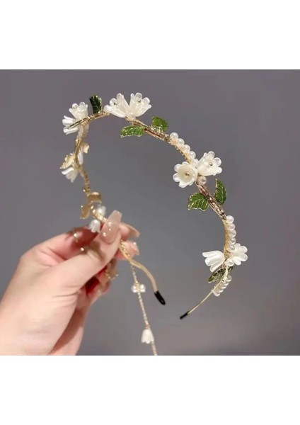 Inci Çiçek Detaylı Gelin Tacı fiyatları