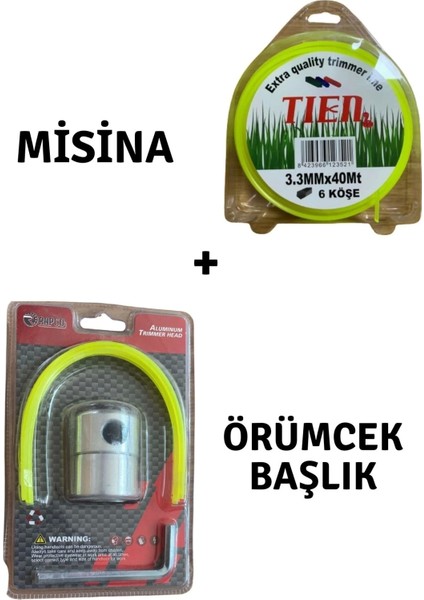 Tien Motorlu Tırpan Misinası ve Rapco Örümcek Başlık