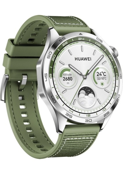 2 Yıl Watch Gt4 46MM - Yeşil 200-300 Mah Siyah 46 mm Yeşil Siyah Huawei Türkiye Garantili fırsatları