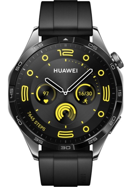 Siyah Watch Gt4 46MM - Siyah 200-300 Mah Huawei Türkiye Garantili 46 mm 2 Yıl Siyah Siyah