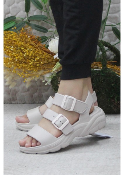 Lumas Bej Eva Kauçuk Kadın Sandalet modelleri