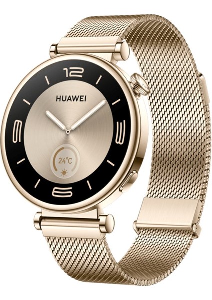 41 mm Watch Gt4 41MM - Altın Huawei Türkiye Garantili Altın Altın 200-300 Mah Beyaz 2 Yıl