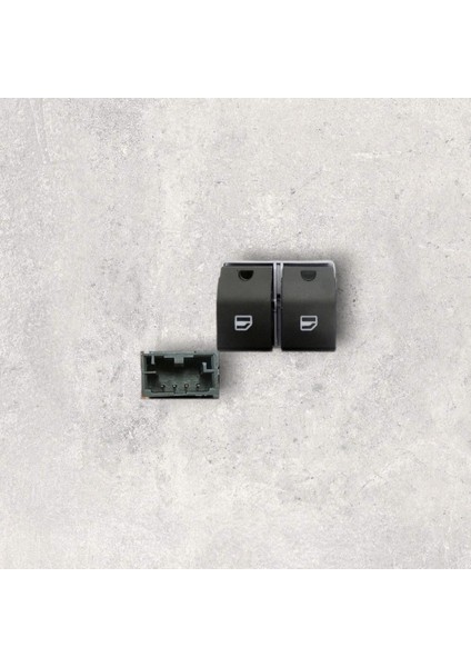 6Q0959858 Cam Açma Anahtarı Ön Camlar 2'li - Polo Hb 2002-2009 - Ibıza 2002-2009 - Cordoba 2003-2009