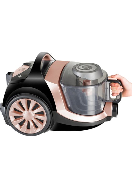 TURBO Başlıklı Ultra Güçlü Emiş Güçlü, Cyclone Max Teknolojili Toz Torbasız Elektrikli Süpürge, Hepa Filtre, Ultra Sessiz, 3l Toz Hazneli, Luciole Lambader Hediye! fırsatları