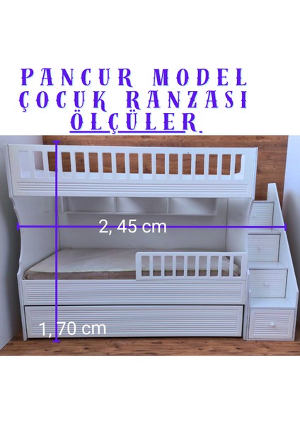 Pancur Model Çocuk Ranzası