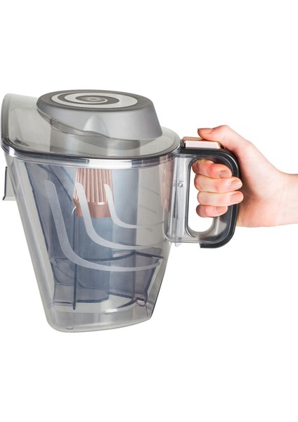 TURBO Başlıklı Ultra Güçlü Emiş Güçlü, Cyclone Max Teknolojili Toz Torbasız Elektrikli Süpürge, Hepa Filtre, Ultra Sessiz, 3l Toz Hazneli, Luciole Lambader Hediye!