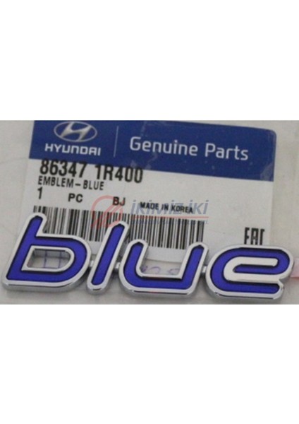 Bagaj Yazısi Arka Accent Blue