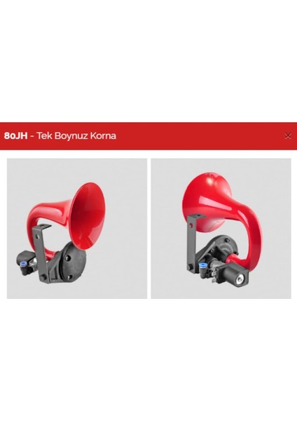 Korna Havali Tek Borulu (Unichorn Tek Boynuz) 12V