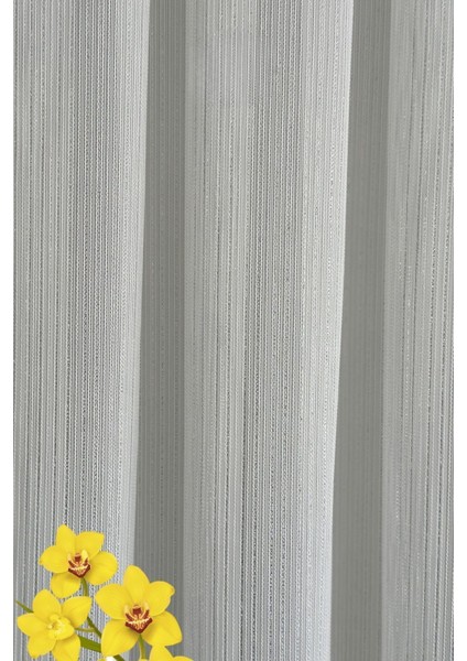 Taç Gossamer Simli Tül Perde 1x3 Sık Pile - Kırışmaz Ütü Gerektirmez - Dökümlü Extra Gramajlı fırsatları