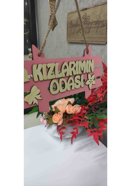 Kızlarımın Odası Pembe Kapısüsü