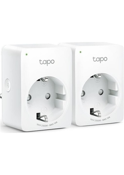Tp-Lınk Tapo P100 Mını Wi-Fi Akıllı Priz 2li Paket