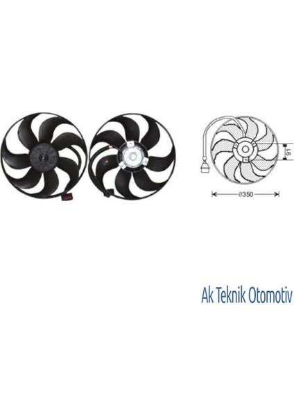Fan Motoru 12V Golf 4 Polo A4 Fabia 97..03