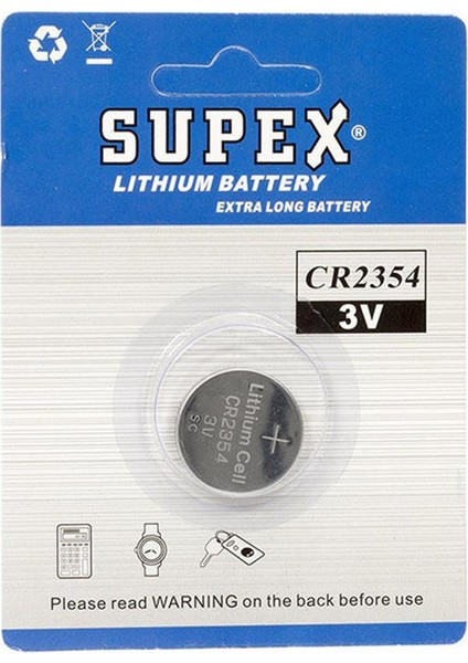 CR2354 3V Lityum Tekli Paket Pil