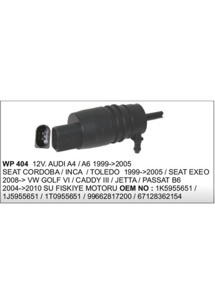 Cam Su Motoru 12V Passat Seat Toledo2