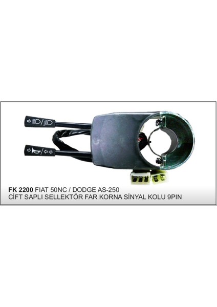 Far Sinyal Kolu 50NC Dodge AS-250 Çiftsapli