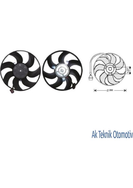 Fan Motoru 12V Golf 5 Jetta Passat 3 C2 1.6tdi