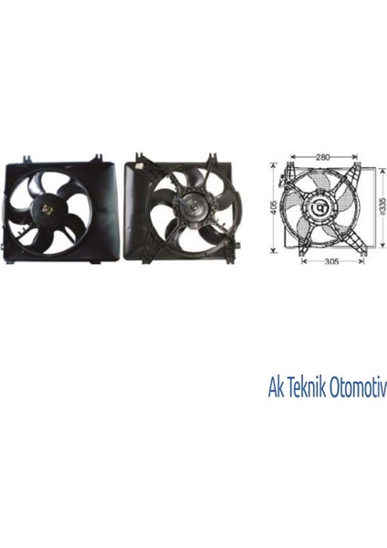 Fan Motoru 12V Hyundai Atos 2003->