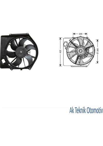 Fan Motoru 12V Clio 1.4 1.5 Kango Megane 1.9 D