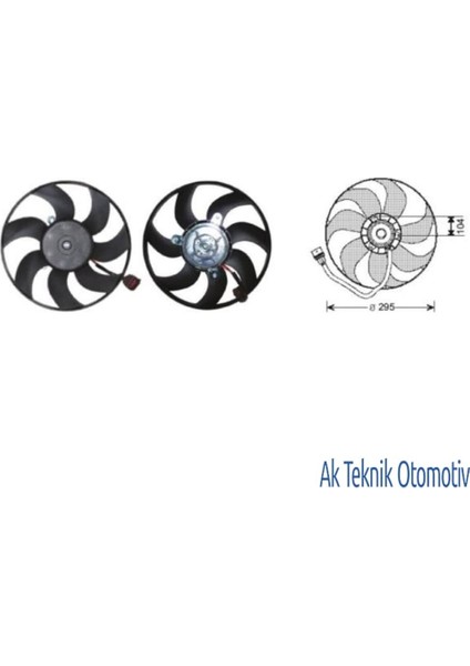 Fan Motoru 12V Golf Octavia Passat Caddy 1.6 2.0