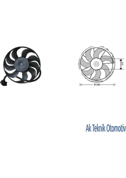 Fan Motoru 12V Audi A3 Vw Touran 16FSI 2.0tdi