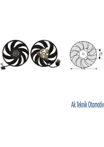 Fan Motoru 12V Corsa Combo 1.7 Tek Motor Rezistans