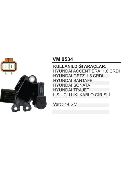 Konjektor 12V Hyundai Santafe Sonata Trajet