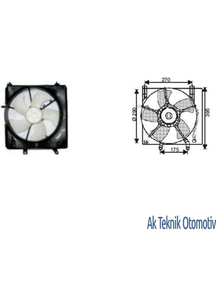 Fan Motoru 12V Honda Civic City 2001-