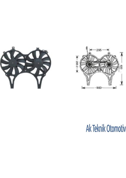 Fan Motoru 12V Mercedes W210 Kasa 95-03 E Seri 96>
