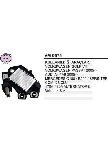 Konjektor 12V Passat Bora T4 Sprinter Com Uclu
