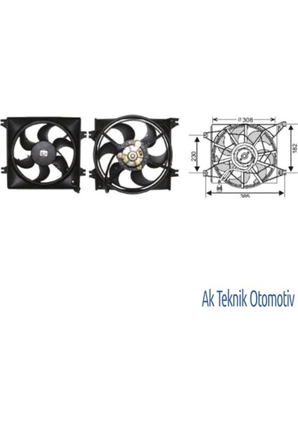 Fan Motoru 12V Hyundai Accent 1.3 13I 00..02