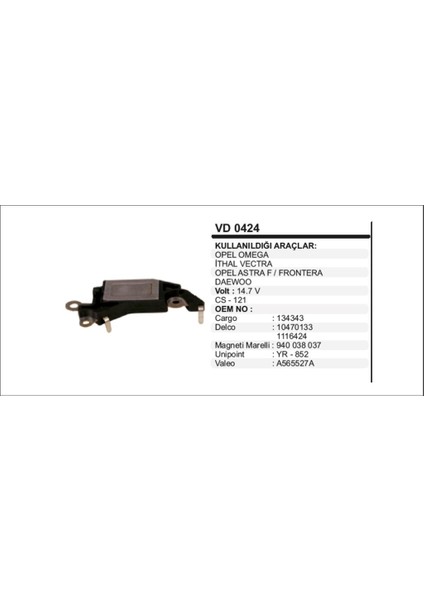 Konjektor 12V Vectra Astra F Mega Daewoo Em