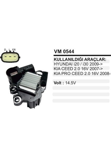 Konjektor 12V Korea Hyundai Sonata I20 I30 2005-