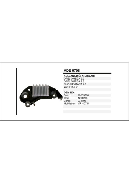 Konjektor 12V Opel Omega Suzuki Vitara 2.0